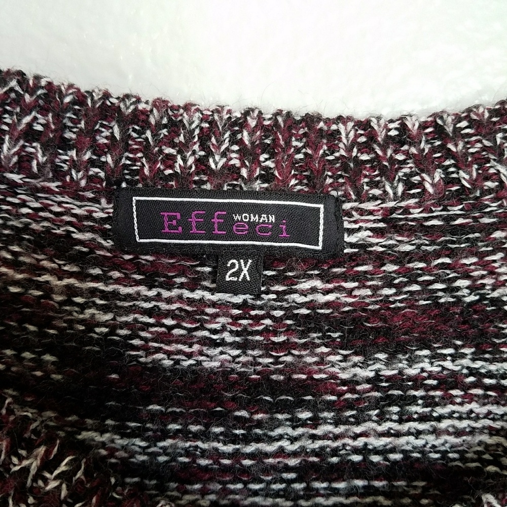 Effeci Woman 2X Knit Sweater With Pockets - Picture 3 of 6
